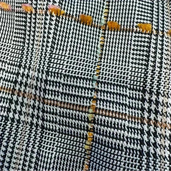 Amanda Uprichard Tessi Pants Brown Multi Plaid Tweed Paper Bag Tie Belt Waist XS - Picture 10 of 10